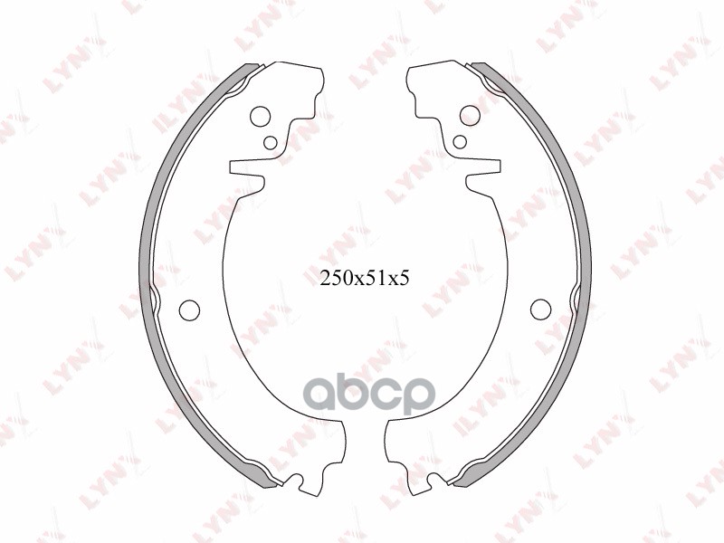 Колодки тормозные задние LADA 2101-2107 1.2-1.6 73>   Niva 1.7-1.8 77> LYNXauto арт. bs-4602