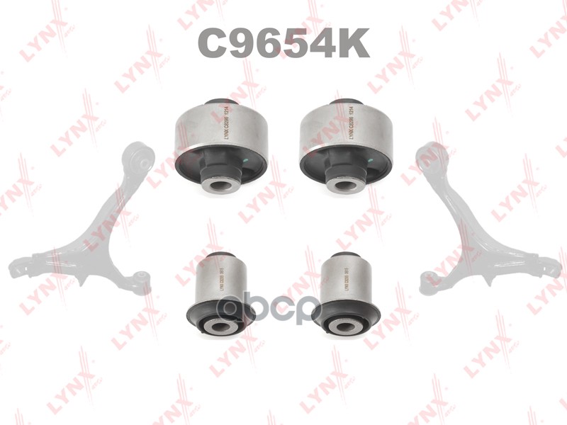 Комплект Сайлентблоков / Рычагов / Перед. Подв. | Перед | LYNXauto арт. C9654K