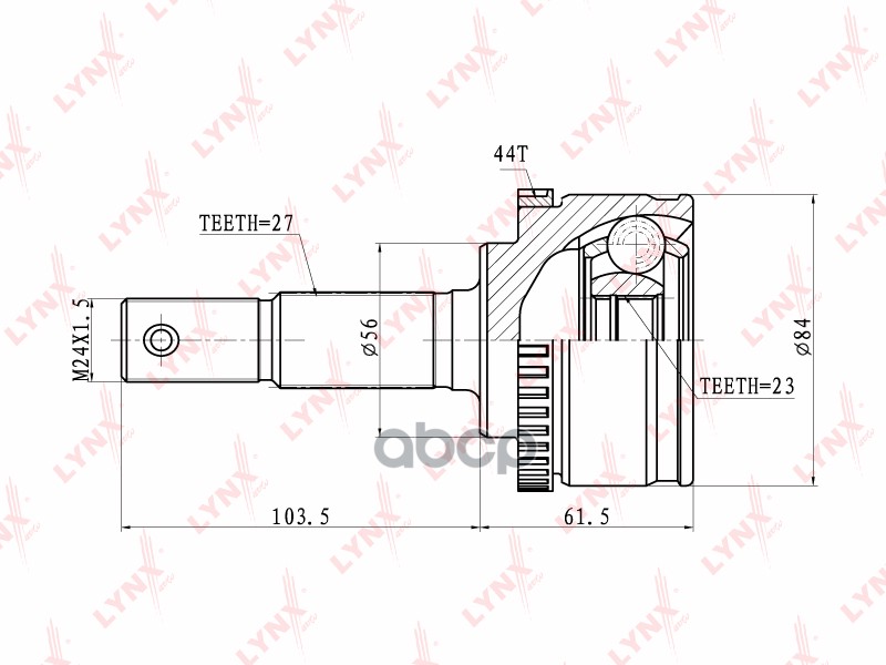 ШРУС наружный NISSAN Primera(P12) 1.6 02> LYNXauto арт. co-5719a
