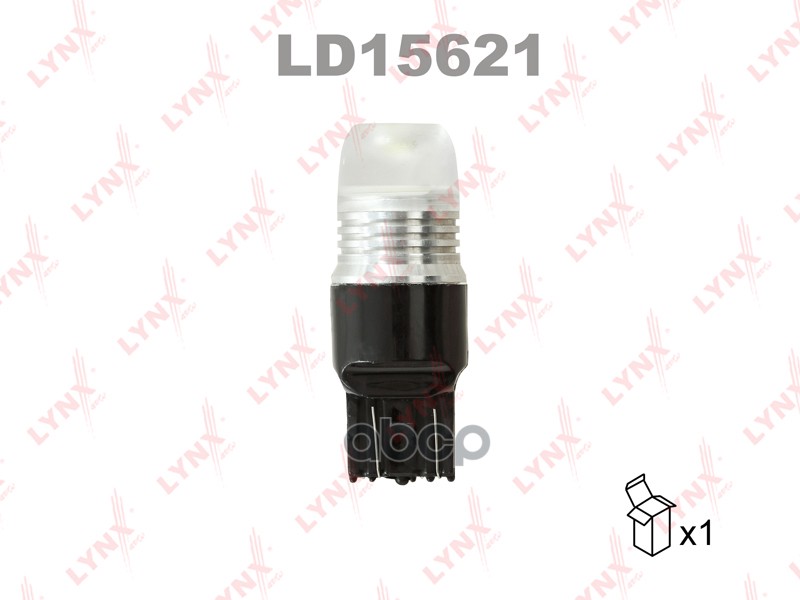 Лампа светодиодная LED W21/5W T20 12V W3x16q 7000K LYNXauto арт. ld15621