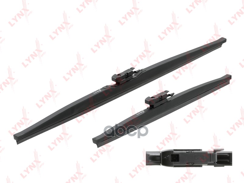 Щетка стеклоочистителя зимняя  комплект 600/380мм NISSAN Qashqai(J10) 07>  FIAT Panda 12> LYNXauto арт. lw6038t