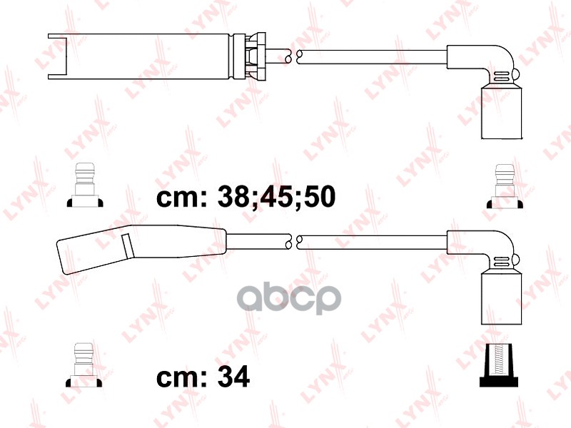 Провода высоковольтные DAEWOO Lanos 1.4-1.5 97>  CHEVROLET Kalos 1.4 05> LYNXauto арт. spe1803