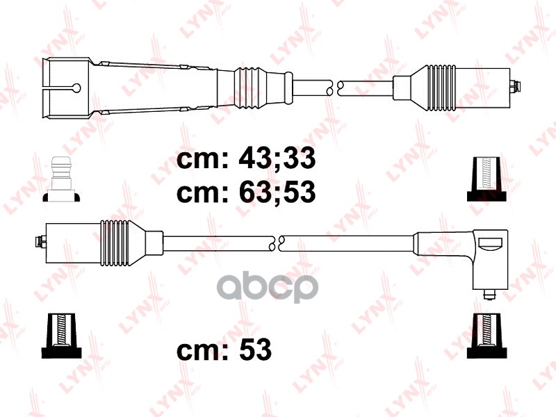 Провода высоковольтные подходит для AUDI 80 1,6 84-91, VW Golf II 1,3-1,8 84-92/Golf III 1,6-2,0 94/Golf IV 2,0 98/Jetta 1,6-...