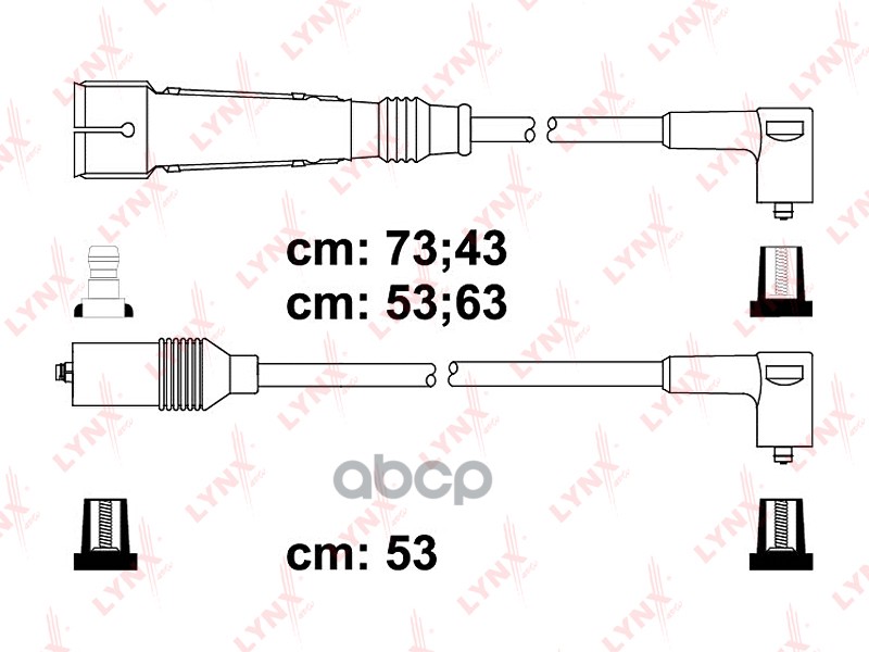 Провода высоковольтные VW Golf II 1 8/Golf III 1 4-2 0/Passat 1 3-2 0 84-99/Polo 1 0-1 6 87-01/Vento LYNXauto арт. spe8023