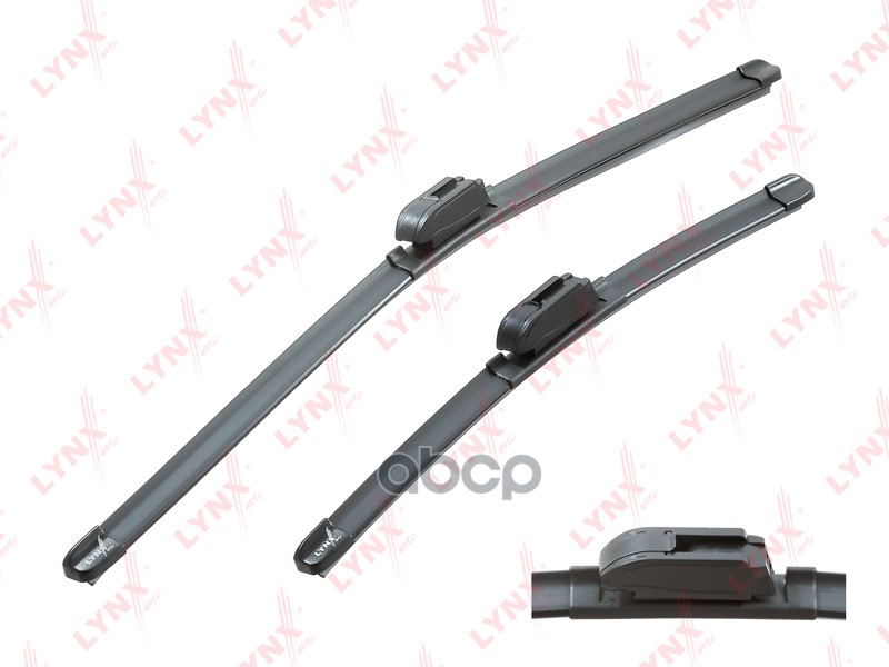 Щетка стеклоочистителя бескаркасная  комплект 550/350мм NISSAN Juke 10>  CHEVROLET Matiz II 05>13  H LYNXauto арт. xf5535h