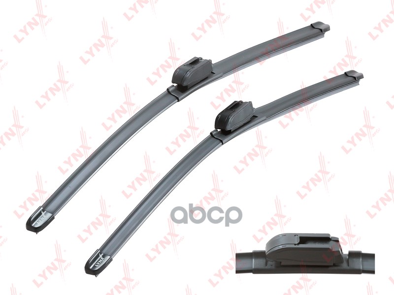 Щетка стеклоочистителя бескаркасная  комплект 550/530мм GAZ Gazel Next [A2 A6] 13> / Volga Siber 08- LYNXauto арт. xf5553h