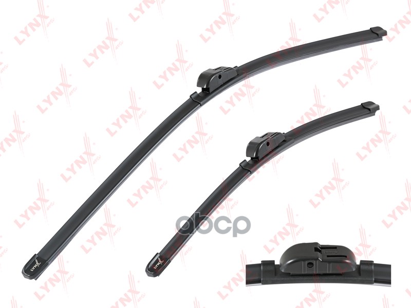 Бескаркасные щётки стеклоочистителя, комплект 530мм+480мм подходит для FORD Focus II 04-12, PEUGEOT 207 06 XF6543S LYNXauto а...