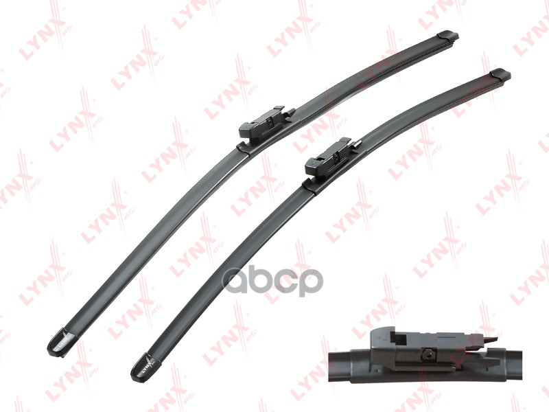 Щетка стеклоочистителя бескаркасная  комплект 650/600мм AUDI Q7 2006>2010  MERCEDES Sprinter 2006> LYNXauto арт. xf6560t