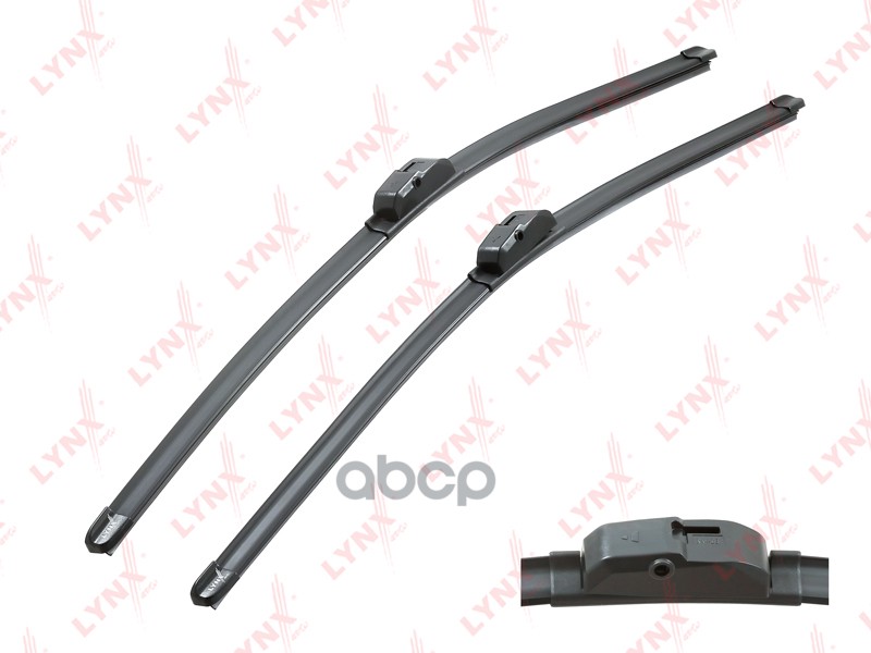 Щетка стеклоочистителя бескаркасная  комплект 650/650мм PORSCHE Cayenne 2007>2010 / Cayenne II 2010 LYNXauto арт. xf6565s