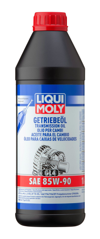 Масло трансмиссионное LIQUI MOLY Hochleistungs-Getriebeoil GL-4 85W-90 минеральное 1 л  1030 / 1954 LIQUI MOLY арт. 1030
