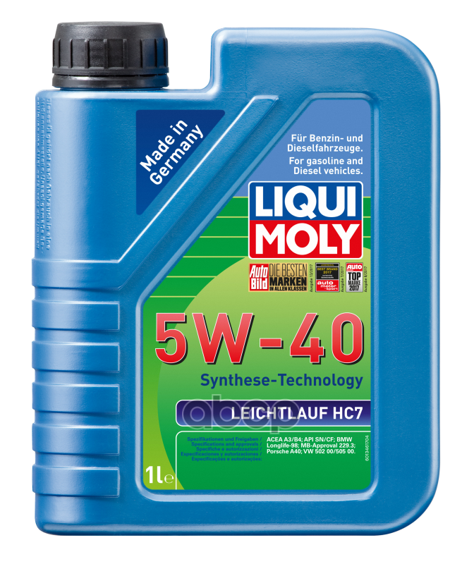LIQUI MOLY Масло моторное Leichtlauf HC7 5W-40 (1 л.)