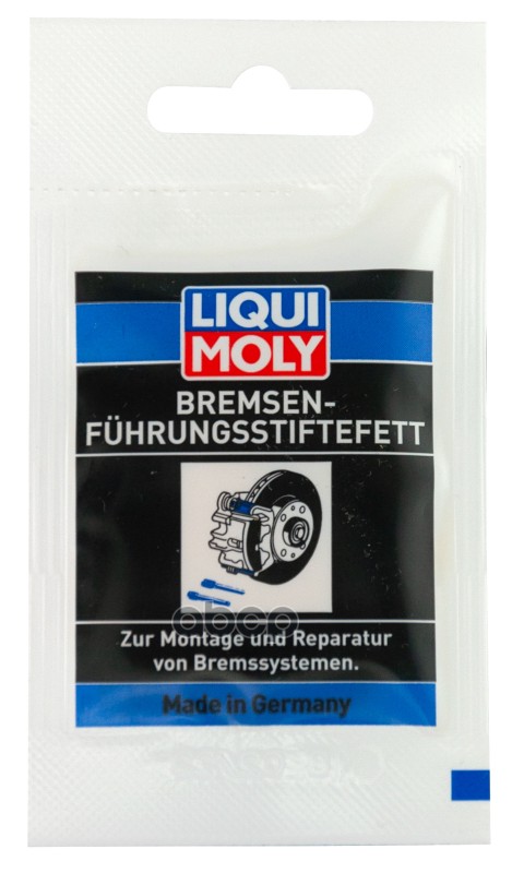 Смазка для направляющих пальцев суппорта Bremsenfuhrungsstiftefett (0,005кг) LIQUI MOLY  21204 / 39022 LIQUI MOLY арт. 21204