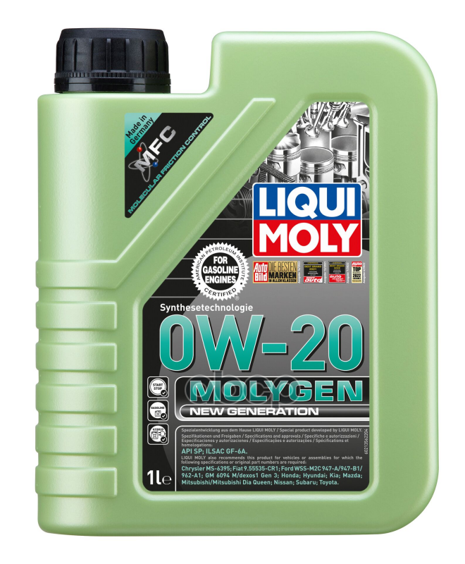 LIQUI MOLY Масло моторное синтетическое НС-Molygen New Generation 0W-20 1л 21356