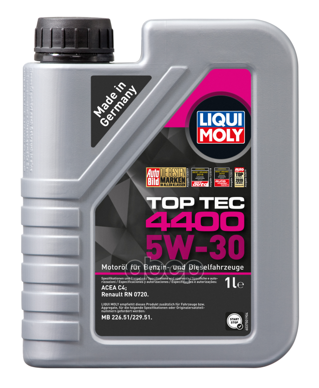 LIQUI MOLY Масло моторное синтетическое НС-Top Tec 4400 5W-30 C4 1л 2319