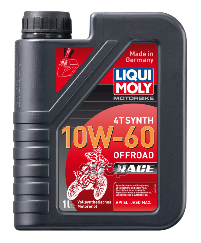 Motorbike 4T Synth 10W-60 Offroad Race (Cинтетическое) LIQUI MOLY арт. 3053