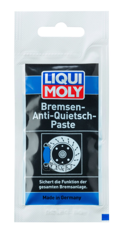 Синтетическая смазка для тормозной системы Bremsen-Anti-Quietsch-Paste 0,01кг (7585) 3078 LIQUI MOLY арт. 3078
