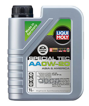 LIQUI MOLY Масло моторное синтетическое НС-Special Tec AA 0W-20 SP GF-6A 1л (8065) 6738