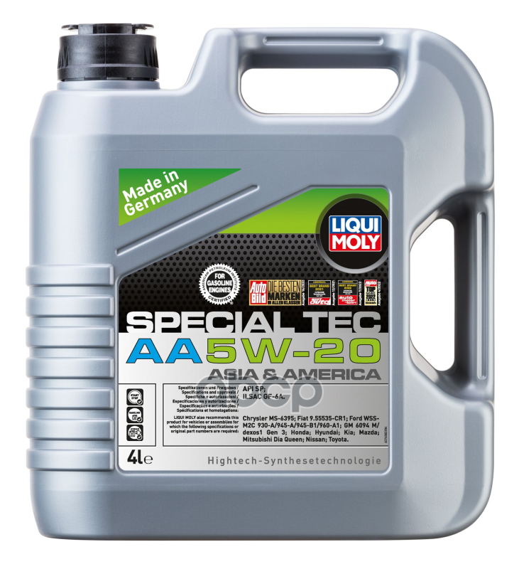 LIQUI MOLY Масло моторное синтетическое НС-Special Tec AA 5W-20 SP GF-6A 4л (7621) 7658