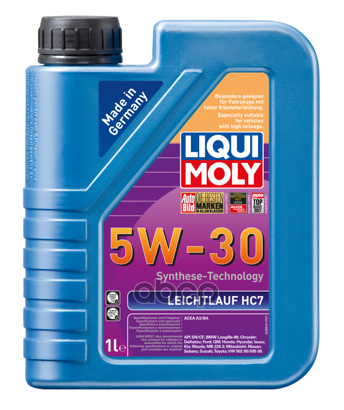 LIQUI MOLY Масло Моторное Leichtlauf Hc7 5W-30 (1L)