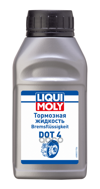 Жидкость тормозная LIQUI MOLY Bremsflussigkeit DOT4 0,25 л 8832 LIQUI MOLY арт. 8832