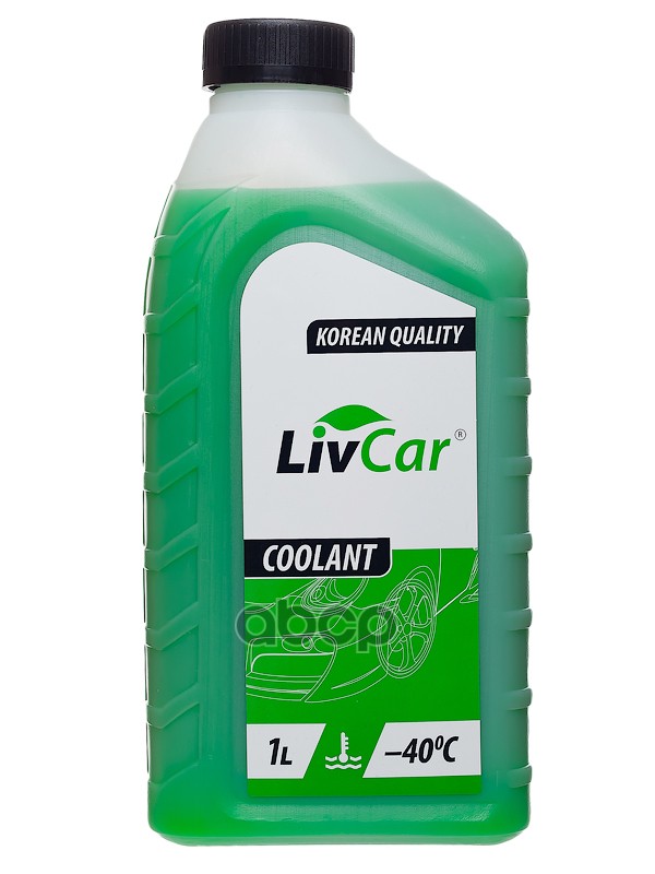 Антифриз готовый LIVCAR COOLANT GREEN -40 (1л) LCA40-001G LivCar арт. LCA40-001G
