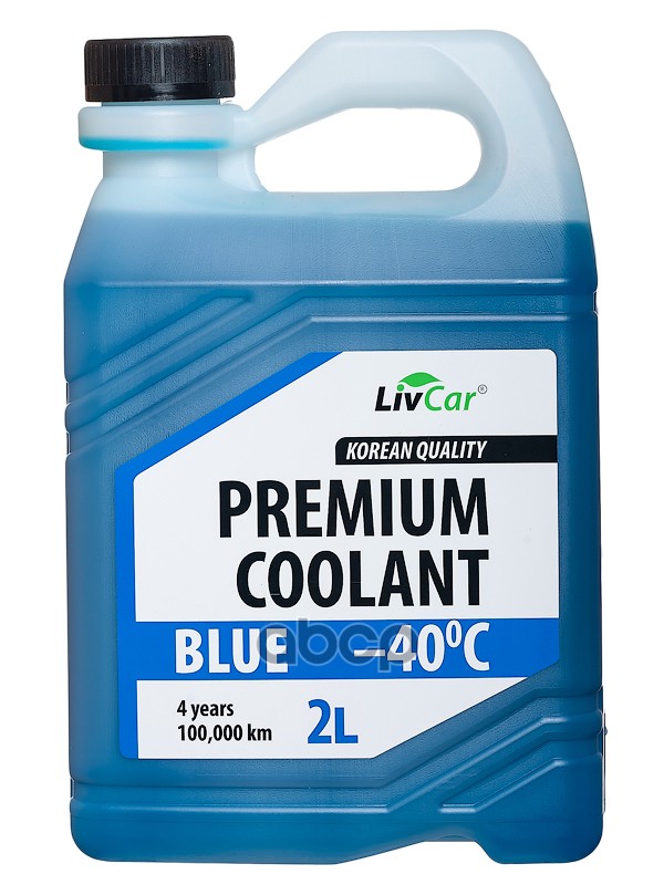 Антифриз готовый LIVCAR PREMIUM COOLANT BLUE -40 (2л) LCA40-002B LivCar арт. LCA40-002B