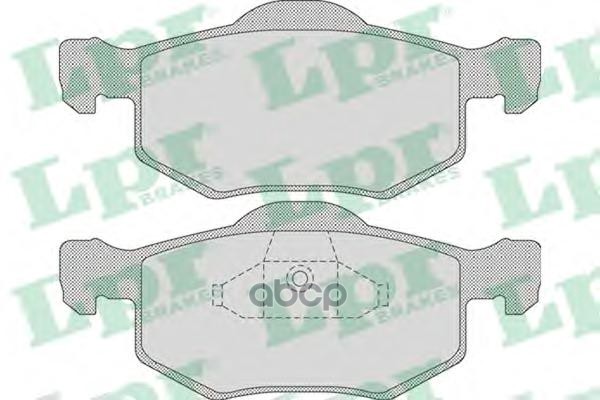 Колодки тормозные дисковые Lpr арт. 05P1091