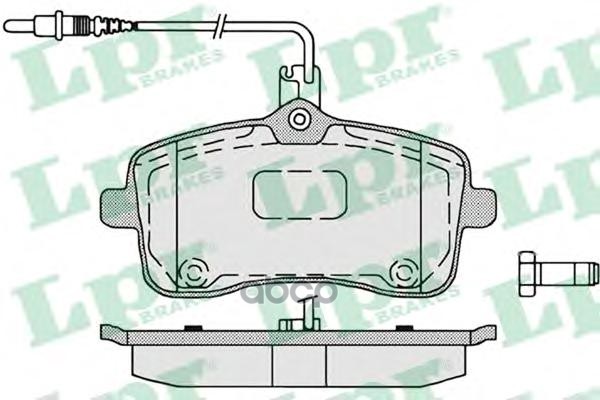 Колодки тормозные дисковые Lpr арт. 05P1196