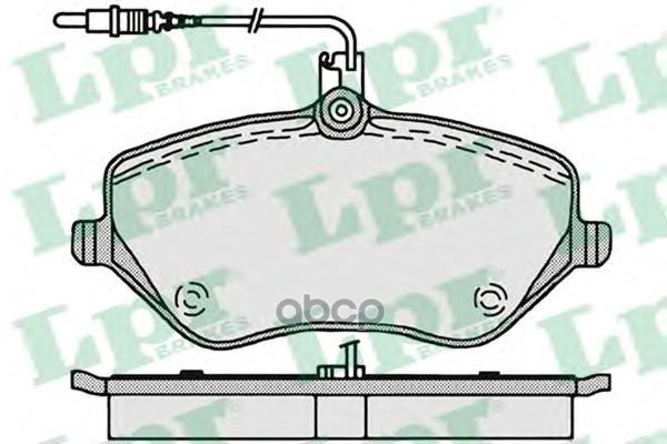 Комплект тормозных колодок 05P1202 Lpr арт. 05P1202