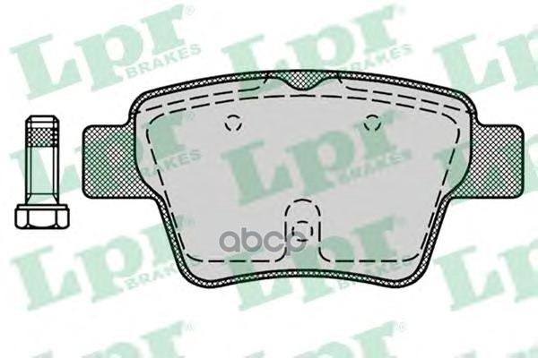 Колодки тормозные дисковые Lpr арт. 05P1278