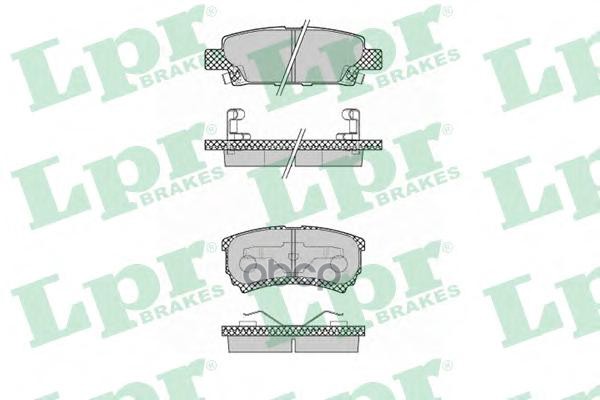 Колодки тормозные дисковые Lpr арт. 05P1373