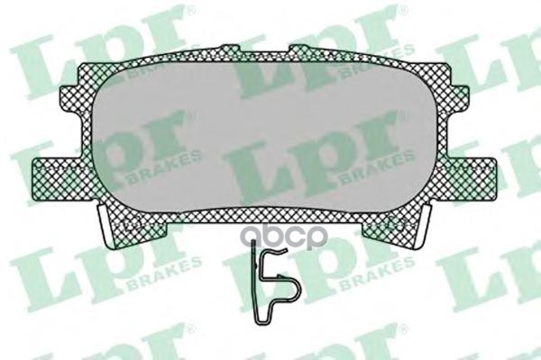Колодки тормозные дисковые Lpr арт. 05P1436