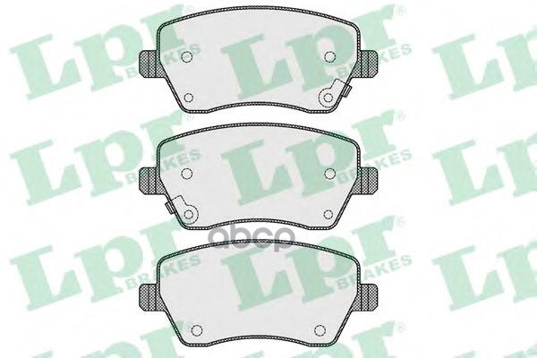 Колодки тормозные дисковые Lpr арт. 05P1621