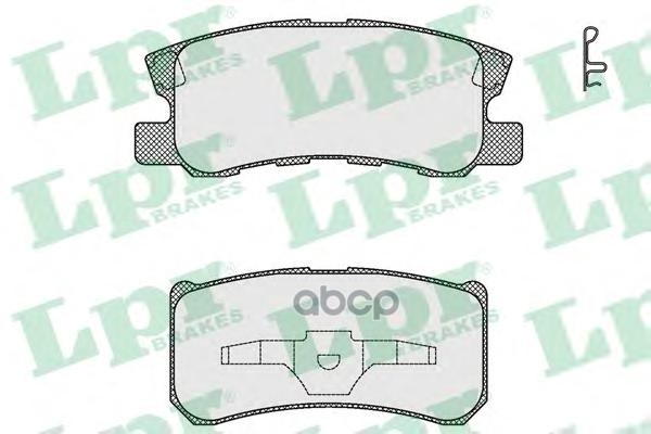 Колодки тормозные дисковые Lpr арт. 05P1639