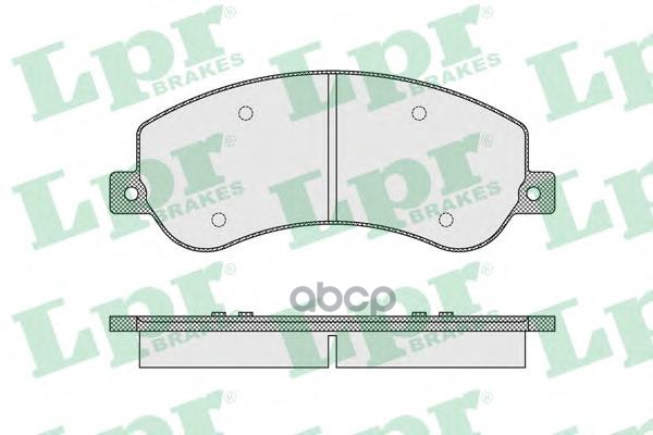 Колодки тормозные дисковые Lpr арт. 05P1679