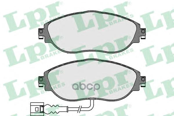 Колодки тормозные дисковые 05P1734 Lpr арт. 05P1734