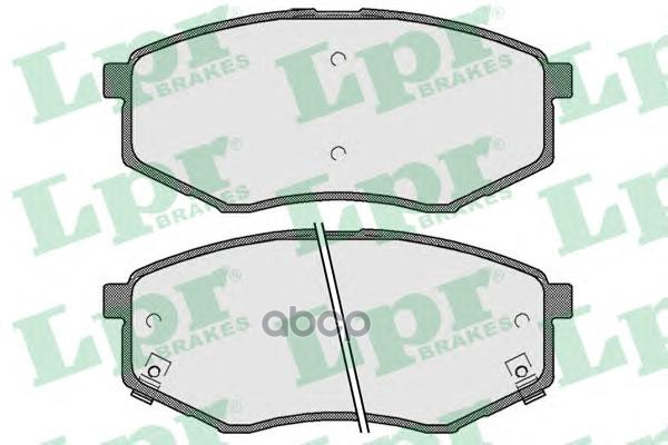 Колодки тормозные дисковые 05P1757 Lpr арт. 05P1757