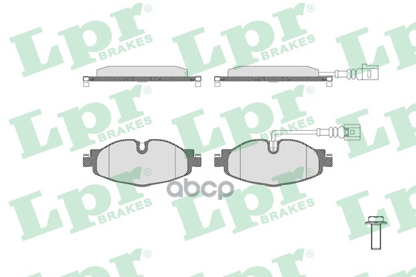 Колодки тормозные дисковые 05P1834 Lpr арт. 05P1834