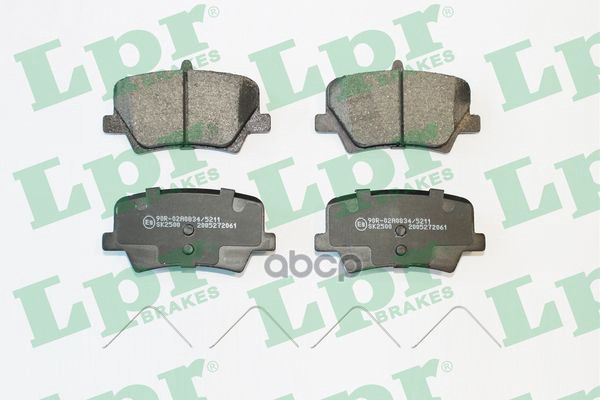 Колодки тормозные дисковые GEELY TUGELLA 20-/VOLVO XC40 17- задние 05P2061 Lpr арт. 05P2061