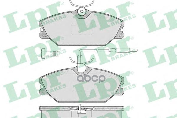 Колодки тормозные дисковые Lpr арт. 05P445