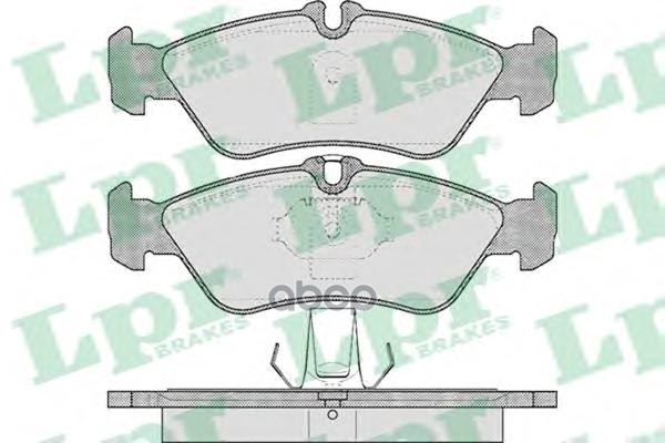 Колодки тормозные дисковые Lpr арт. 05P610