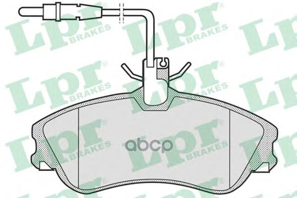 Комплект тормозных колодок 05P683 Lpr арт. 05P683