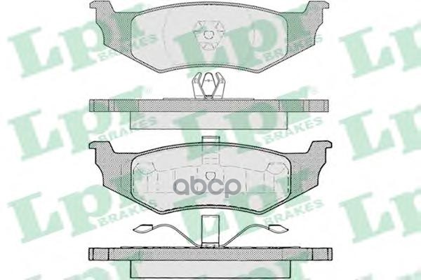 Колодки задние CHRYSLER VOYAGER III, SEBRING 01-07 05P894 Lpr арт. 05P894