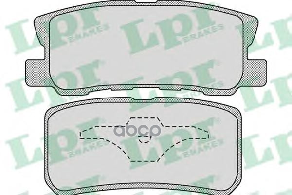 Комплект тормозных колодок 05P954 Lpr арт. 05P954