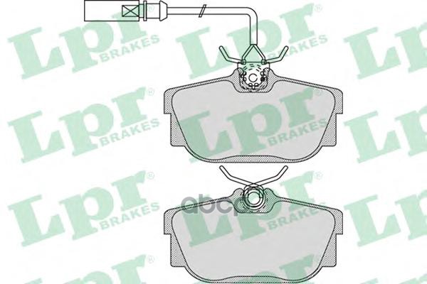 Комплект тормозных колодок 05P974 Lpr арт. 05P974