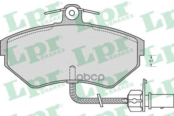 Колодки тормозные дисковые Lpr арт. 05P979