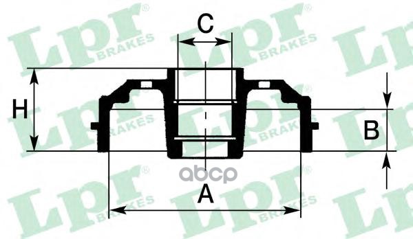 Барабан тормозной (С подшипником) Renault Logan, Renault Sandero, Renault Clio Lpr арт. 7D0665C