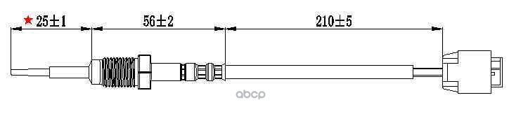 Датчик Температуры Выхлопных Газов Bmw X5 (2000-2012) Bmw 5 (2003-2010) Bmw X3 (2004-2011) Bmw 3 (20 MAGTECHNIC арт. mag0024og
