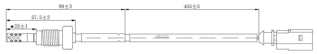 Датчик температуры выхлопных газов VW CRAFTER (2.0 TDI) MULTIVAN (2.0 TDI) TRANSPORTER (2.0 TD) MAGTECHNIC арт. mag0038og