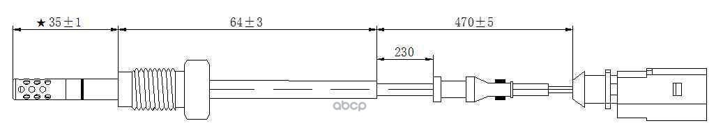 Датчик Температуры Выхлопных Газов Vw Passat (2005-2011) Vw Passat Cc (2008-2012) MAGTECHNIC арт. mag0051og